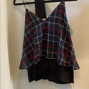 Lovers + Friends plaid top